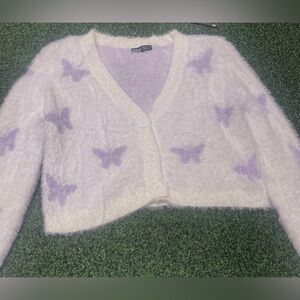 butterfly sweater medium girls